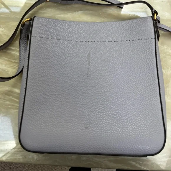 Tory Burch Lavender Pebbled Leather Crossbody Bag - Picture 3 of 5